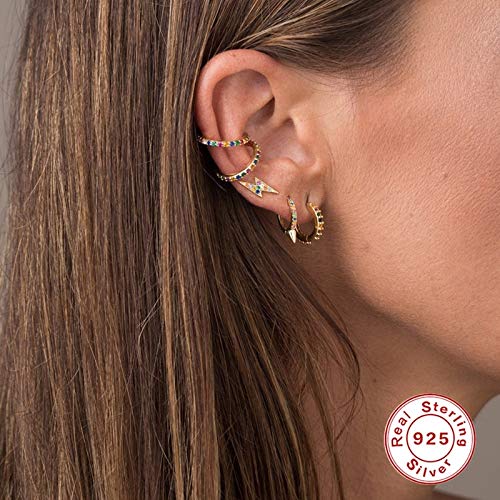 Amazon.com: ZX 2pcs Luxury Bling Glitter Lightning 925 Sterling